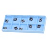10Pcs Carbide Turning Blade Titanium Alloy High Temperature Resistance Rhombus
