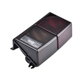 Azumka Fits for 84-96 XJ Tail Lights - Replacement Style Red/Black Smoke Lens Rear Tail Lamps Set (Left + Right) Compatible Fits for 1984-1996 Cherokee XJ CH2800105 + CH2801105