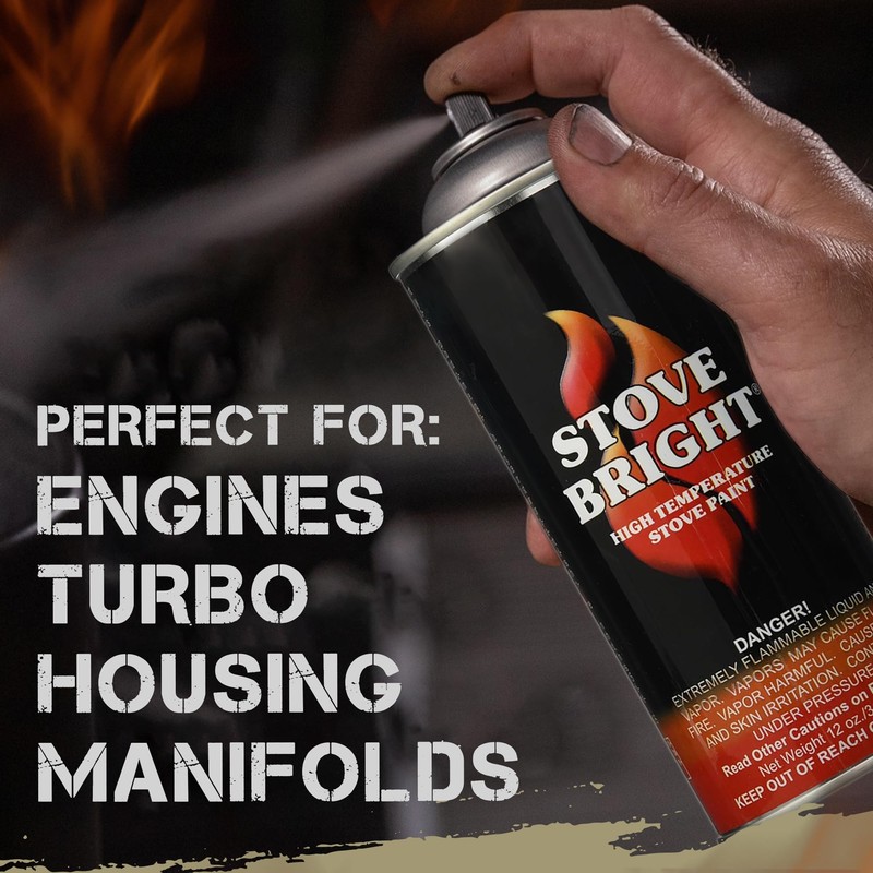 Stove Bright High Temp Paint - Bark Brown - 8126
