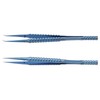 2 Pcs Fine Tipped Tweezers Straight Tip Bent Tip Titanium