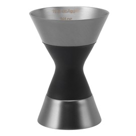 Cocktail Jigger Double Sided Stainless Steel Shot Measure Jigger with Scale for Home Bar Black Plating