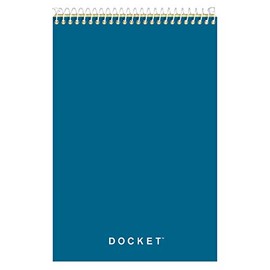 TOPS Docket Steno Book, 6" x 9", Gregg Rule, Canary Paper, 100 Sheets (63851)