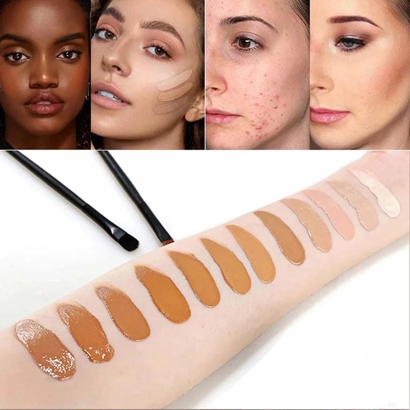 Carla's Secret Makeup Concealer Palette - 12 Color Face Blush