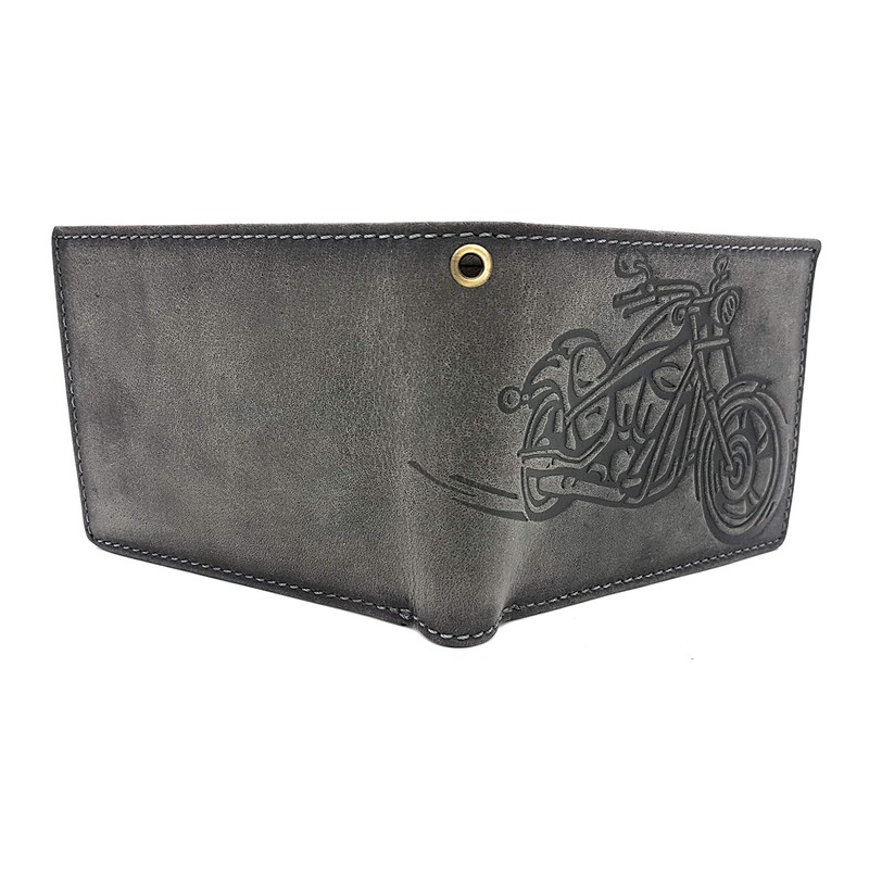 Jockey Club Genuine Leather Biker Wallet Horizontal Hunter Leather Motorcycle