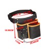quipuda Men's Tool Belt Genuine Leather Tool Belt Bag with