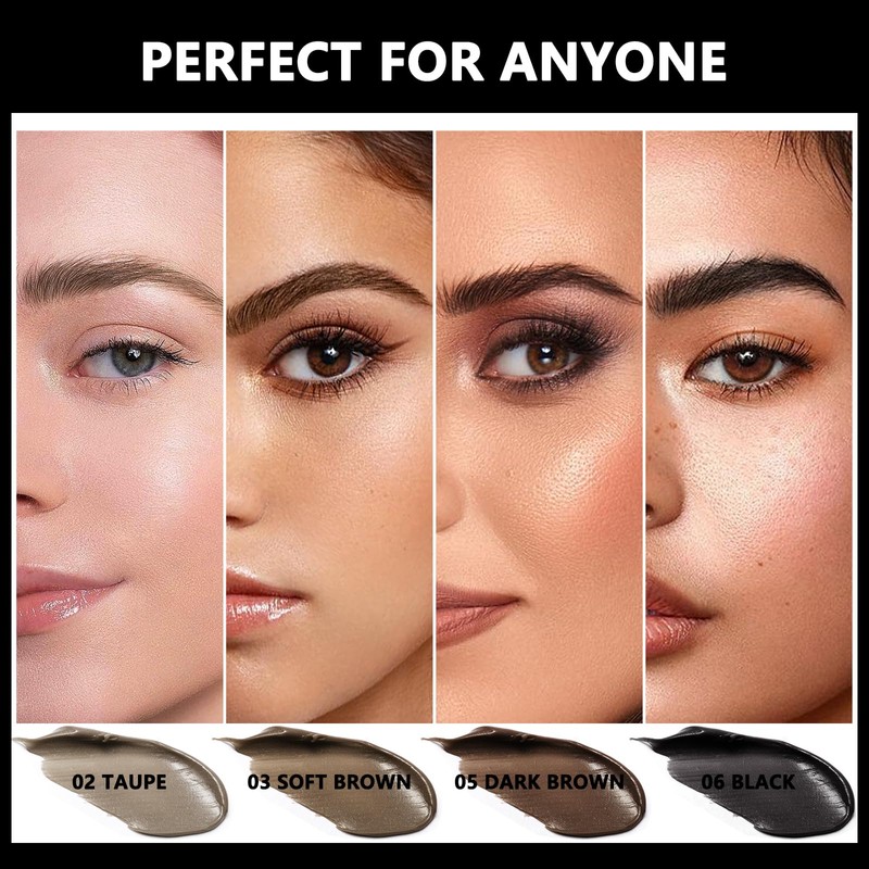 Anglicolor Eyebrow Pomade, Eyebrow Stamp and Eyebrow Stencil Set, Waterproof