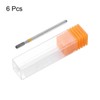 sourcing map 6pcs 325-400 Grits Diamond Grinding Bit 2.5mm Cylindrical