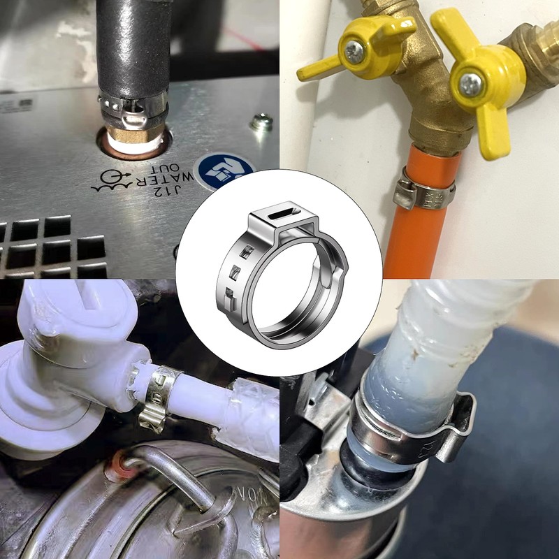 PEX Cinch Clamp Rings Kit (85 PCS), 5 Sizes in