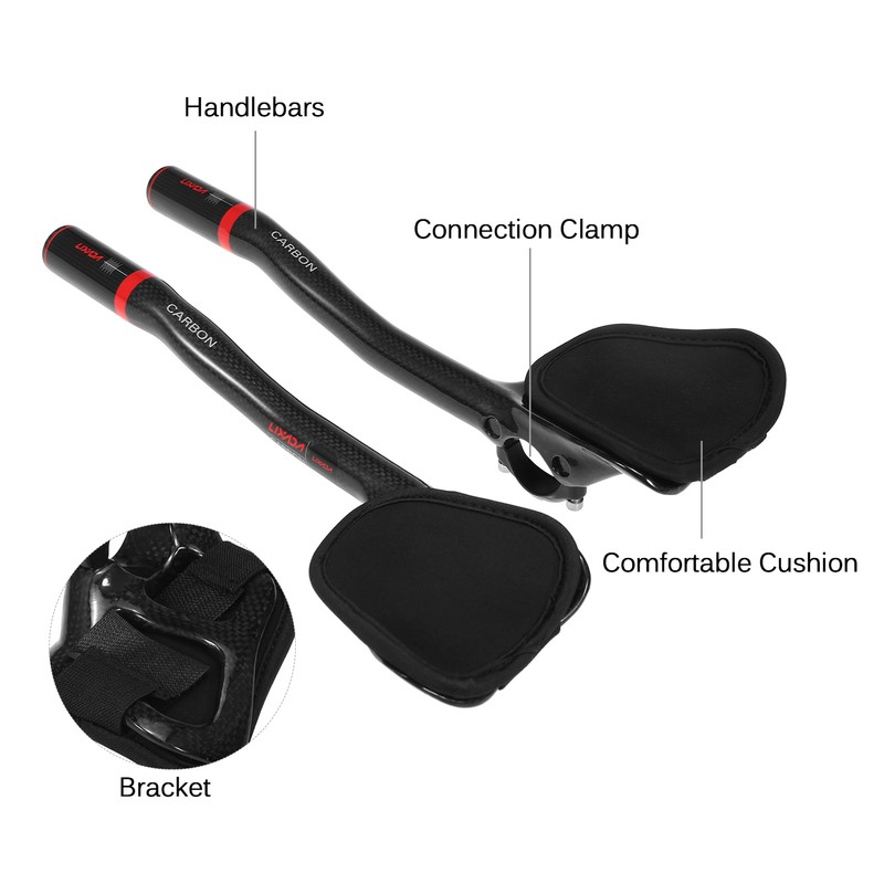 31.8mm Carbon Fiber Bicycle TT Handlebar Cycle Aero Bars Rest