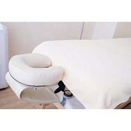 Atlas 1-Piece Economy Massage Table Flat Draw Sheets, 130 Thread Count, Large White Linen, 66x104"