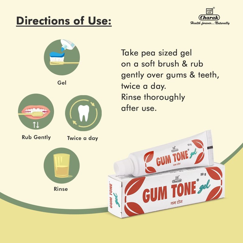 Charak Pharma Gumtone Gel for Oral and Dental Problems -