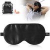 Sleep Eye Mask for Women Men, 100% Real Mulberry Silk