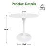 Soohow 31.5" Small Round Dining Table Seats Up to 2-4