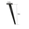 ALXEH Oblique Furniture Leg 16 Inch, Slant Tapered Metal Coffee
