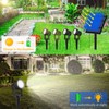 T-SUNUS Solar Garden Spotlight White Outdoor, 4-in-1 Solar Spot Lights