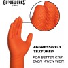 GLOVEWORKS HD Orange Nitrile Gloves, 8 mil Nitrile Disposable Gloves