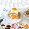 100 Pcs 2.95 Inch Disposable Clear Plastic Mini Spoons, Tasting