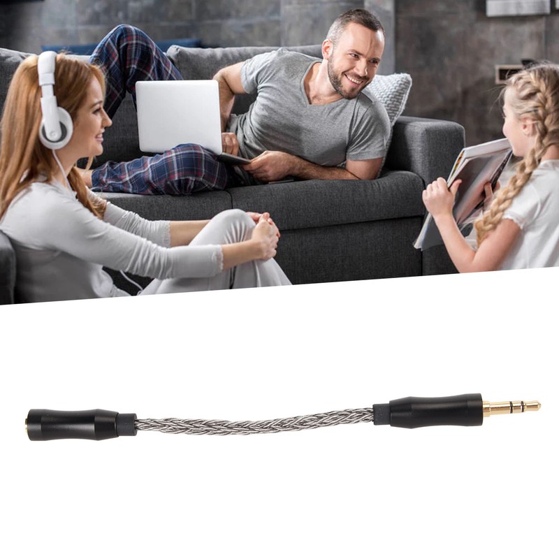2.5mm to 3.5mm Sound Cable Female to Male Single Crystal
