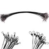 10 LURE WIRE TRACES spinning pike fishing swivel