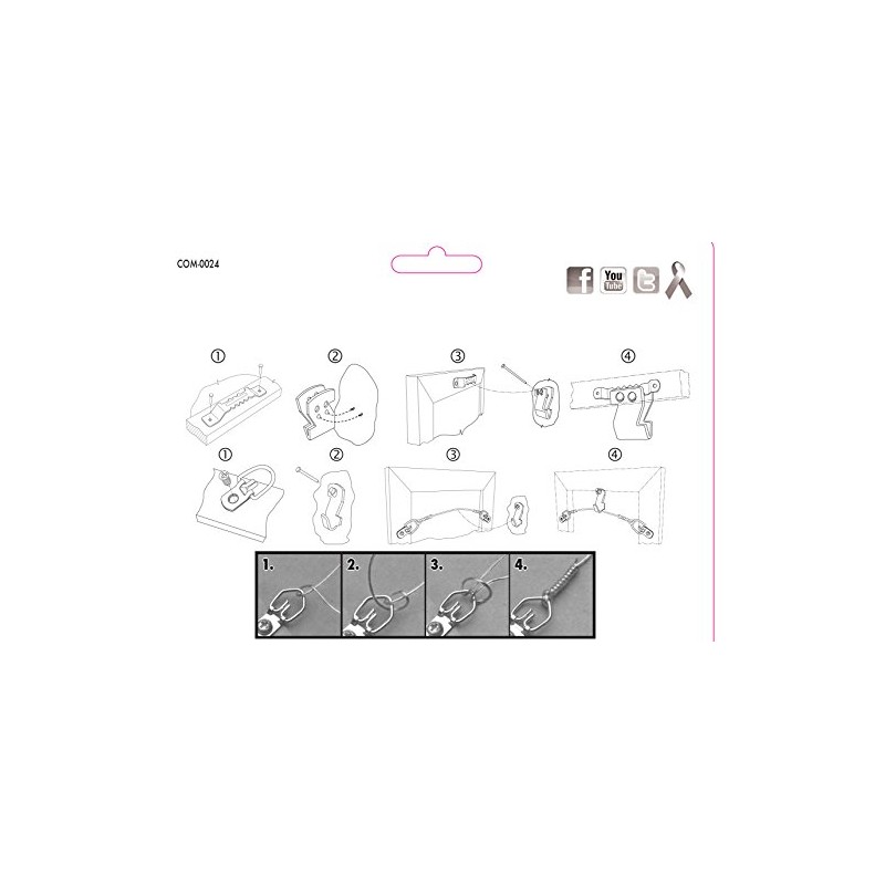 HangZ Professional Hanging Kit Picture 10lb-30lb 11103 Perfect for Multiple