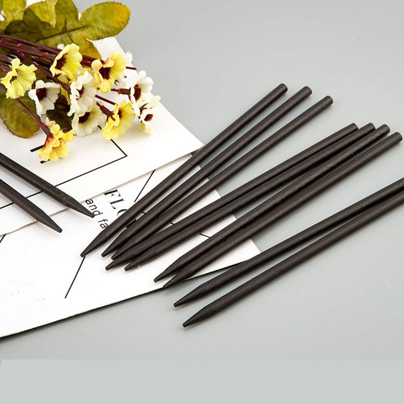 10 bastoncini per capelli in legno, bacchette per capelli cinesi