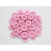 GANSSIA 5/8" (15mm) Sewing Flatback Buttons Pink Color Buttons for