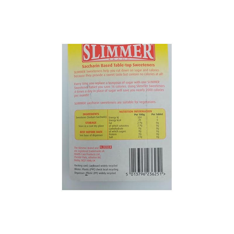 Slimmer Calorie Free Sweetener Bundle with Mollymae Bookmark | 2