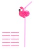 100Pcs Flamingo Drinking Straws Cute Pattern Environmentally Friendly Bendable Cocktail