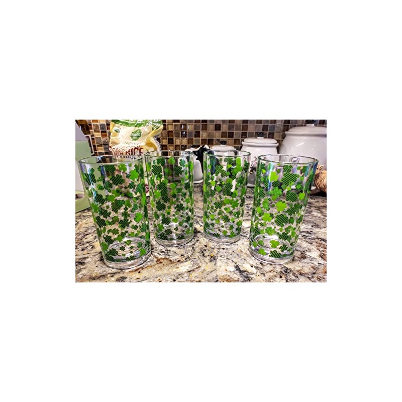 Nantucket Home St Patrick's Clover 18 oz Hiball Acrylic Shamrock