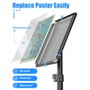 🥇 Retractable Sign Holder Stand 8.5x11 inch, Adjustable Floor Standing