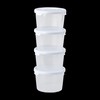 Wham Cuisine Set 4 300ml Round Food Box White Lid-12379,
