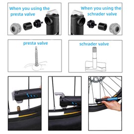 Beenlen Bike Repair Kit, Home Bike Portable Patches Fixes Tool with Bicycle Repair Bag & Bicycle Tire Pump for Mountain Bike and Road Bike Camping Travel Essentials Tool Bag (Mini Pump: Blue 2)