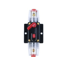 Chinflly RV Circuit Breaker Switch,30A 12V-48V DC Waterproof Inline Fuse Inverter for Car ATV Marine Trolling Motors Boat Power Protect