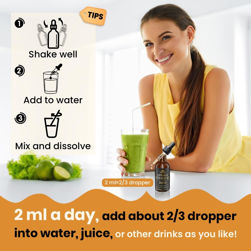 2000 MG Liposomal Fulvic Acid + Humic Acid + Trace