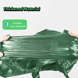 Cwyza Green Dog Waste Bags, Extra Thick and Leak-Proof Poop Bags for Dogs&Cats (Green(6 Rolls))