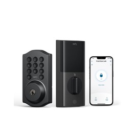 eufy Smart Lock C30, Keyless Entry Door Lock, Built-in WiFi Deadbolt, Smart Lock for Front Door, No Bridge Required, Easy Installation, App Remote Control, Auto Lock, Traditional, Black