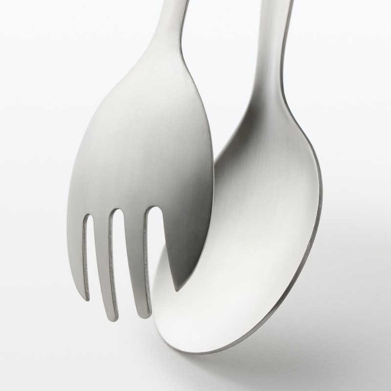 MUJI MC10SA4S Stainless Steel Salad Tongs with Stopper