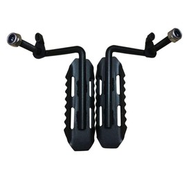 SXMA - Estriberas de acero sólido, color negro, reposapiés delantero, reposapiés para Jeep Wrangler JK y Unlimited 2007-2017