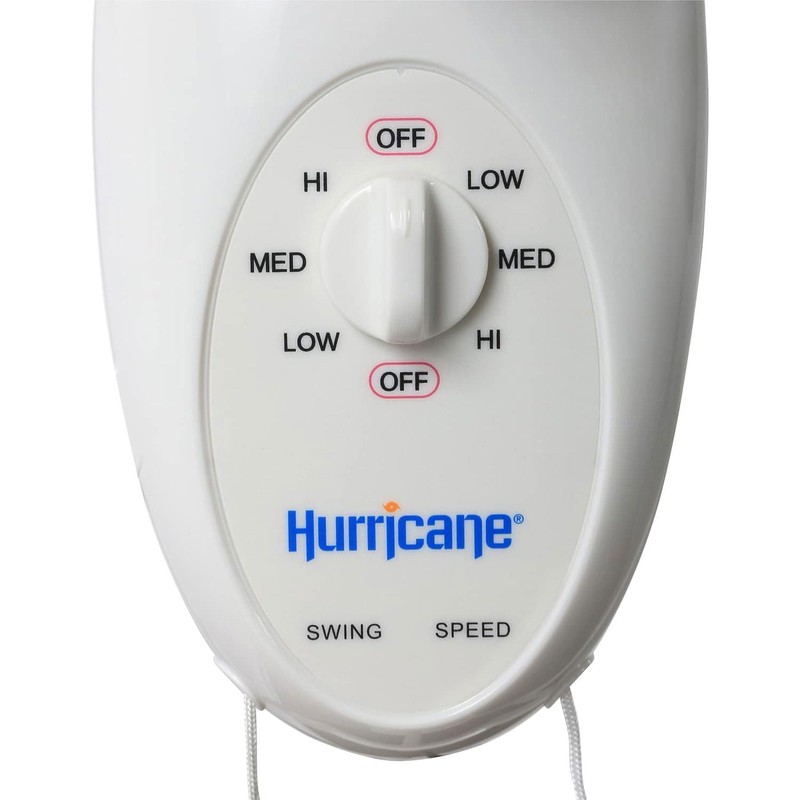 Hurricane 2-Pack Supreme 16-Inch Oscillating Wall Mount Fan, White –