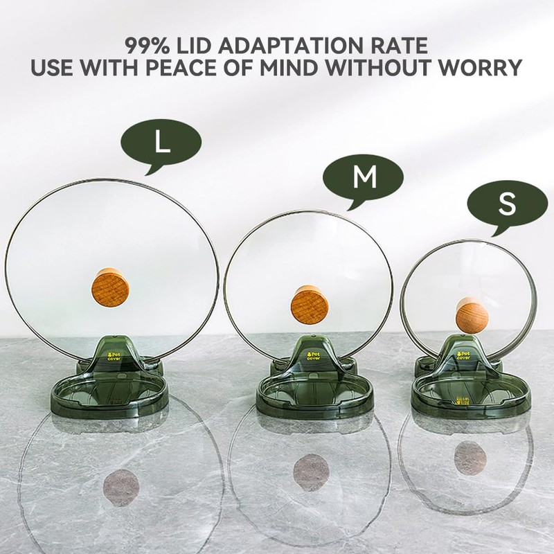 Komost 2-Pack Multifunctional Spoon Rest and Lid Holder for Kitchen