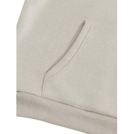 GORGLITTER Women's Y2K Graphic Hoodies Trendy Cute Letter Long Sleeve Preppy Hooded Sweatshirt Spring Fashion Outfits Beige Large