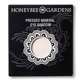 Honeybee Gardens Pressed Powder Eye Shadow Single Refill, Nirvana, Matte White, Long-Wearing, Creaseproof Mineral Color With Botanicals, 1.2g