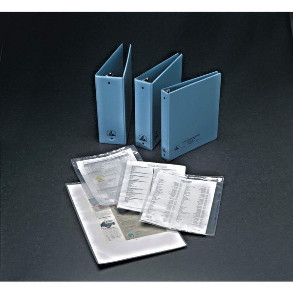 GRAINGER APPROVED 07410 Ring Binder,Blue,Ro