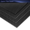 MECCANIXITY 2 Pcs 3K Carbon Fiber Plate Panel Sheets, 250