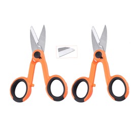 FYBOPTWU - 2pcs Optic Fiber Cable Cutter Scissors Shears for Fiber Pigtail, Fiber Patch Cord, Fiber Electrician Scissors Maded of 3CR13 Stainless Steel