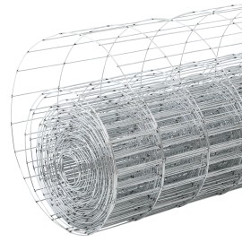 Galvanized Welded Wire Mesh Inch Mesh 19 Gague for Deer Fencing, Utility Enclosures, and Livestock BarriersMesh Size: 1/2'', Wire Diameter: 0.9mm