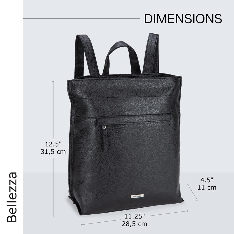 Bellezza Women's Utility Backpack, Black