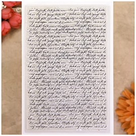 KWELLAM Words Background Clear Stamps for Card Making Decoration and DIY Scrapbooking 22052526
