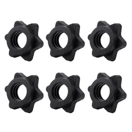 6PCS Dumbbell Clips, Anti-Slip Barbell Clips Barbell Collars, Hex Dumbbell Screw Ends, Barbell Clips Dumbbell Collars Screw Clamps,Hex Nut Barbell Spin-Lock Collars for Weight Lifting Fitness Training