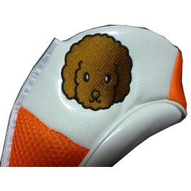 For Driver Golf Head Cover Pawprint Dog Embroidered 460cc Compatible , orange